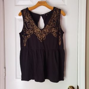 Victoria's secret sequin top size M color black.